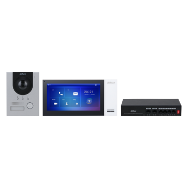 Фотография товара 'Dahua DHI-KTP01L(F) Комплект DHI-VTO2201F-P+DHI-VTH2421FW-P+DH-PFS3005-4ET-36E'