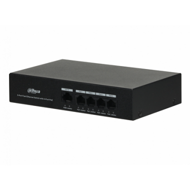 Фотография товара 'Dahua DH-PFS3005-4ET-36 4-портовый неуправляемый коммутатор с РоЕ'