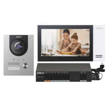 Фотография товара 'Dahua Комплект DH-VTO2202F-P+DH-VTH2421FW-P DHI-KTP01(S)'